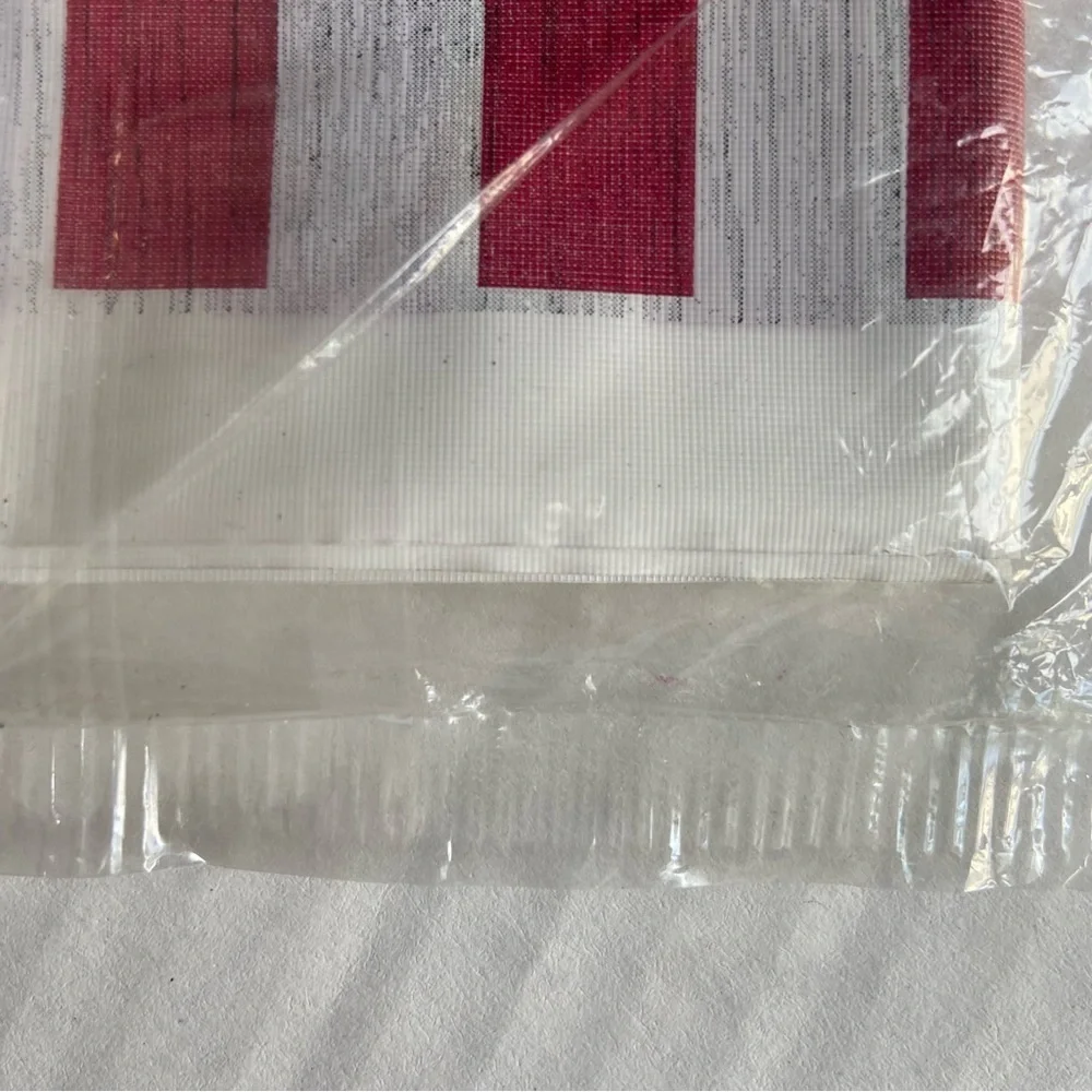 American Flag Plastic Table Cover Leak Proof  American Greetings 48in X 88 in